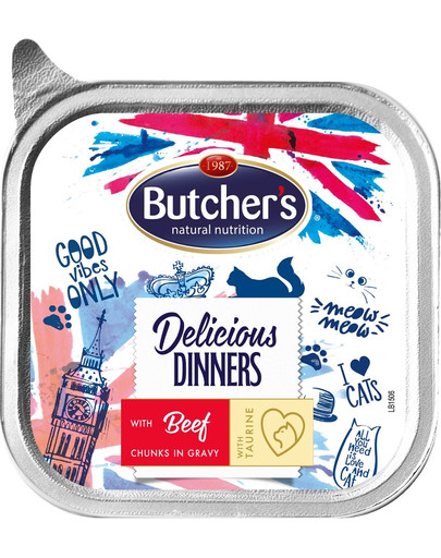 BUTCHER'S Delicious Dinners s hovädzím 100g