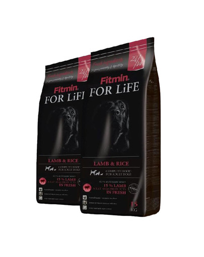 FITMIN Dog For Life lamb & rice 2 x 15 kg