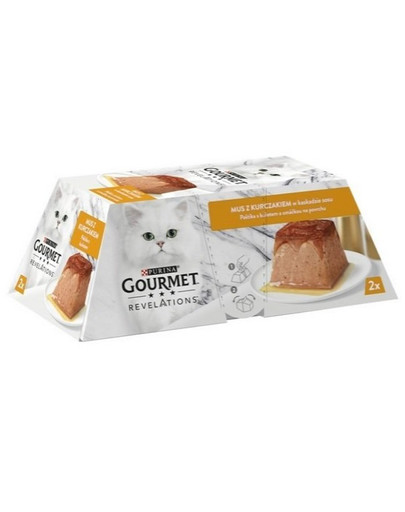 GOURMET REVELATIONS Kuracia pena pre mačky 2 x 57 g