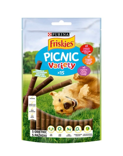 FRISKIES Picnic Variety ochutené hovädzím, kuracím a jahňacím 126 g