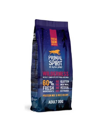 PRIMAL SPIRIT Wilderness krmivo pre psov s bravčovým mäsom 12 kg