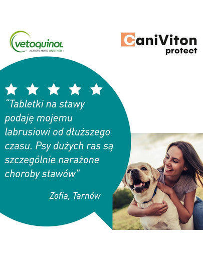 VETOQUINOL Caniviton protect 30 tbl pre psov veľkých a obrích plemien