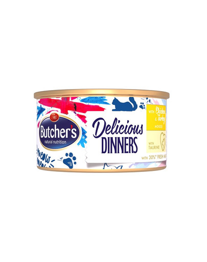 BUTCHER'S Classic Delicious Dinners kuracie s moriakom 85 g