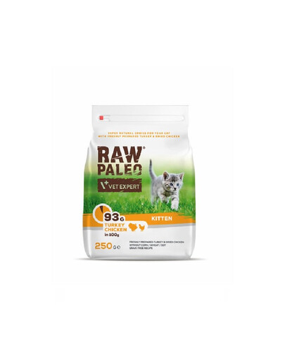 VETEXPERT Raw Paleo Kitten Turkey&Chicken 250 g