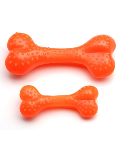 COMFY Zábavná hračka mätová Dental Bone oranžová 8,5cm
