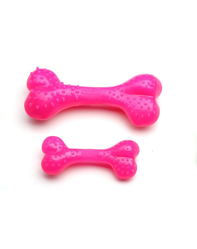 COMFY Zábavná hračka mätová Dental Bone ružová 16,5cm