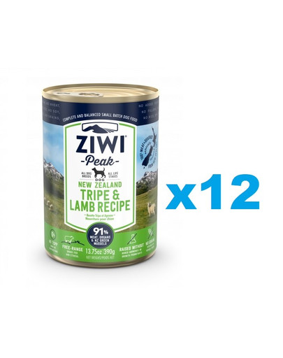 ZIWIPEAK Dog Tripe&Lamb 12 x 390 g