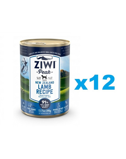 ZIWIPEAK Dog Lamb 12 x 390 g