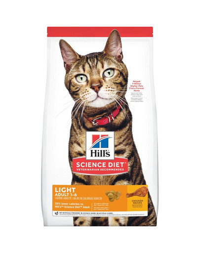 HILL'S Science Plan Feline Adult Light Chicken 10 kg Kuracie pre kastrované mačky