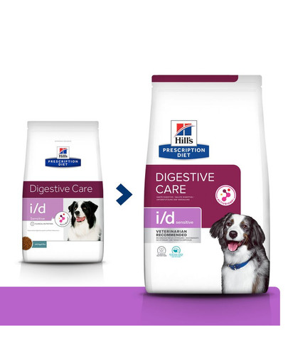 HILL'S Prescription Diet Sensitive i / d Granule s  vajciami a ryžou pre psov s potravinovou intoleranciou a poruchami tráviaceho traktu 12 kg
