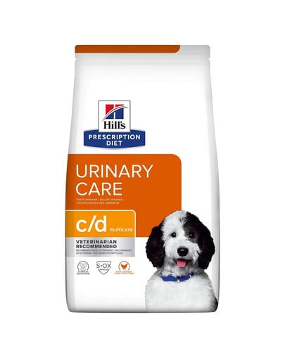 Hill's PRESCRIPTION DIET c/d Multicare suché krmivo pre psov s kuracím mäsom pre starostlivosť o močový systém 1,5 kg