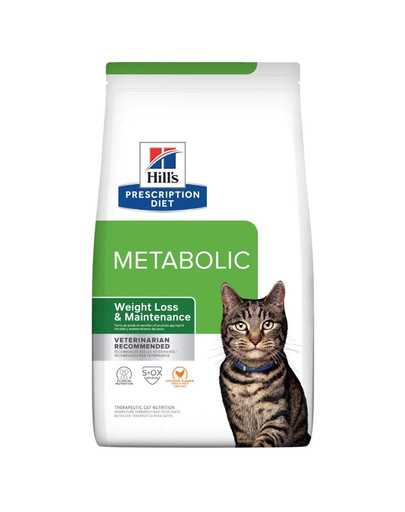 Hill's PRESCRIPTION DIET Metabolic suché krmivo pre mačky s kuracím mäsom pre redukciu hmotnosti 3 kg