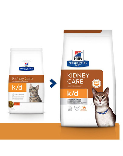 Hill's PRESCRIPTION DIET k/d Kidney Care Suché krmivo pre mačky s kuracím mäsom 3 kg
