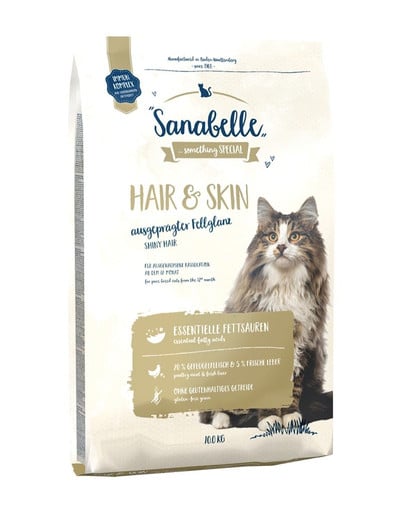 SANABELLE Hair&skin Krmivo pre mačky pre lepšiu srsť 10 kg