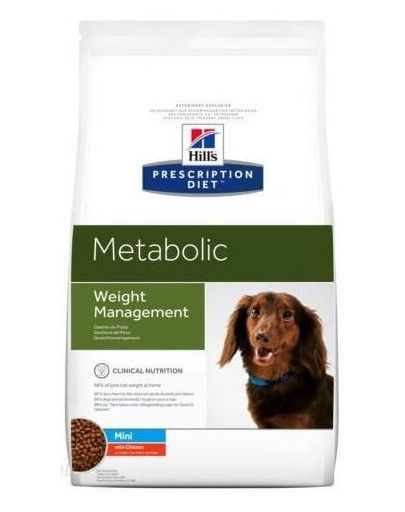 Hill's PRESCRIPTION DIET Metabolic Mini suché krmivo pre psov s kuracím mäsom pre redukciu hmotnosti 6 kg
