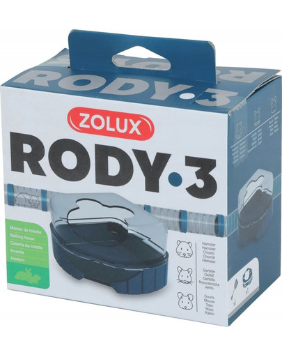 ZOLUX Komponenty Rody 3-toaleta modrá