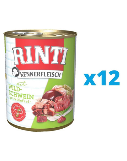 RINTI Kennerfleisch Wild boar  12 x 800 g
