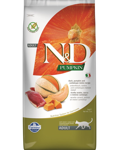 FARMINA N&D Pumpkin Cat duck & cantaloupe melon 5 kg