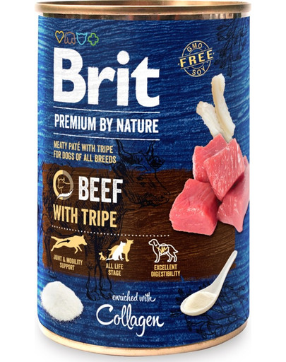 BRIT Premium by Nature Paštéta pre psov z hovädzieho mäsa a vnútorností 12 x 400 g