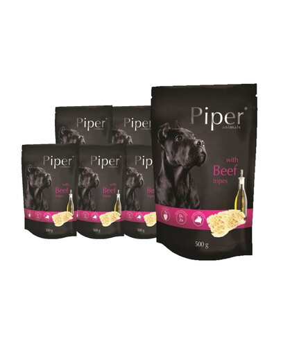 DOLINA NOTECI PIPER Animals hovädzie žalúdky 10x500 g