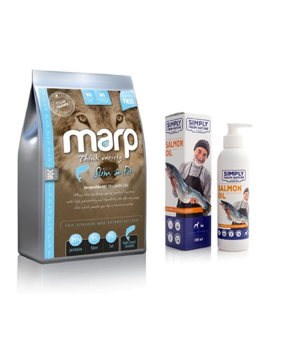 MARP Variety Slim&Fit 12 kg + SIMPLY FROM NATURE Salmon oil 250 ml ZADARMO