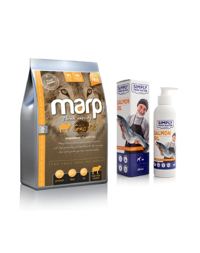 MARP Variety Grass Field 12 kg + SIMPLY FROM NATURE Salmon oil 250 ml ZADARMO