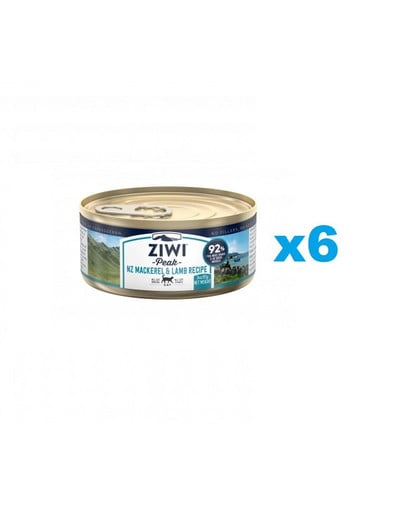 ZIWIPEAK Cat Mackerel&Lamb  6x85 g