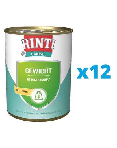RINTI Canine Weight control Chicken 12 x 400 g