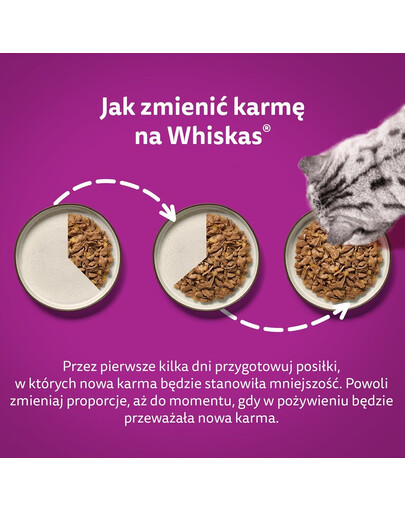 WHISKAS mokré kompletné krmivo pre dospelé mačky v omáčke 40x85 g