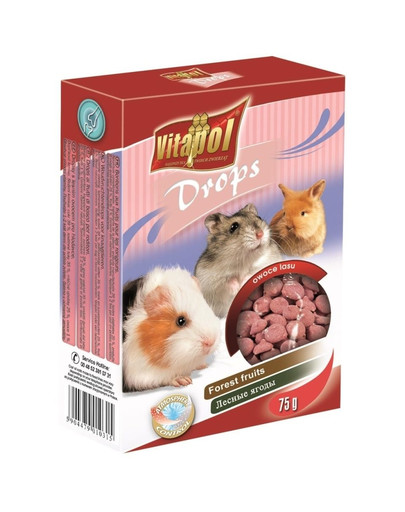 VITAPOL Kvapky pre hlodavce lesné ovocie 75g