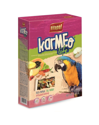 VITAPOL Pokrm pre papagáje ovocno-zeleninové 900g