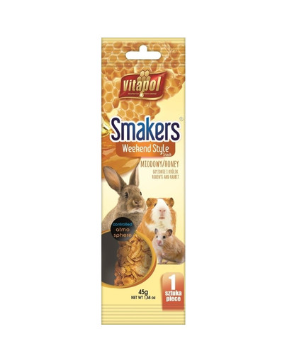 VITAPOL Weekend Style Smakers pre hlodavce medové 1 ks
