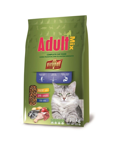 VITAPOL Krmivo pre mačky Adult 10kg