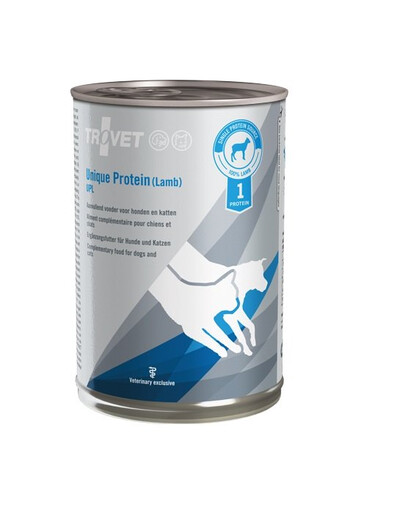 TROVET Unique Protein Lamb UPL pre psov a mačky 12x400 g