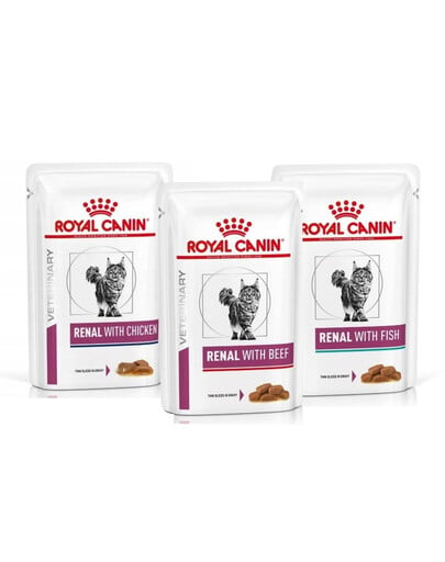 ROYAL CANIN Renal Feline Zmes chutí 72 x 85 g