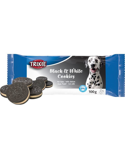 TRIXIE Black & White Cookies kuracie sušienky pre psov 100 g
