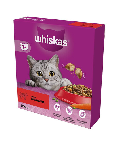 WHISKAS Adult Hovädzie 5x800g