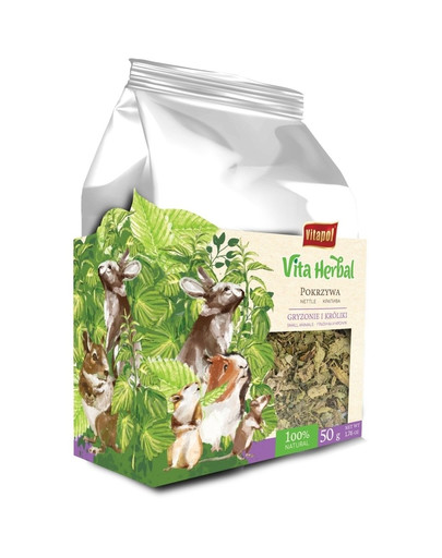 VITAPOL Žihľavové listy pre hlodavce a králiky 50 g