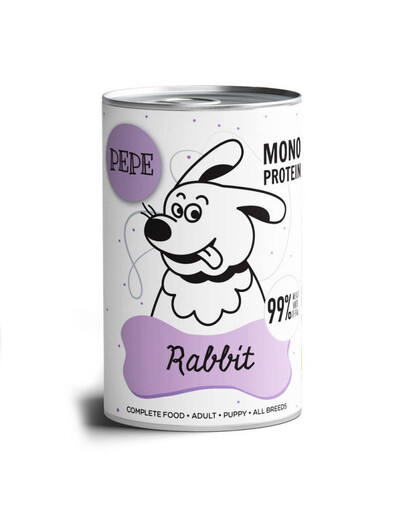 PAKA ZWIERZAKA PEPE Rabbit 400g