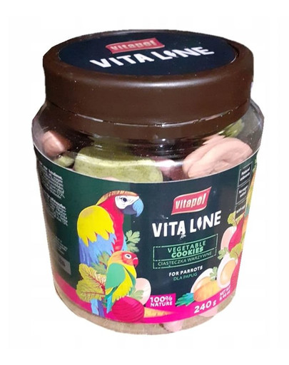 VITAPOL Zeleninové sušienky pre papagáje 240 g