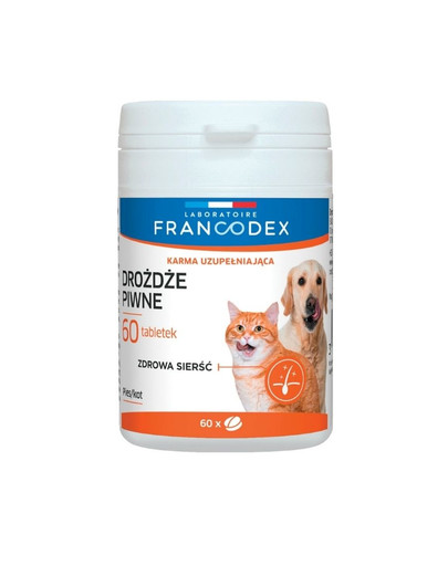 FRANCODEX Pivovarské kvasnice pre psy a mačky 60 tabliet