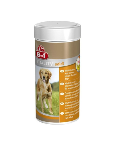 8IN1 Tablety multivitamín pre dospelé psy 70 tabletiek