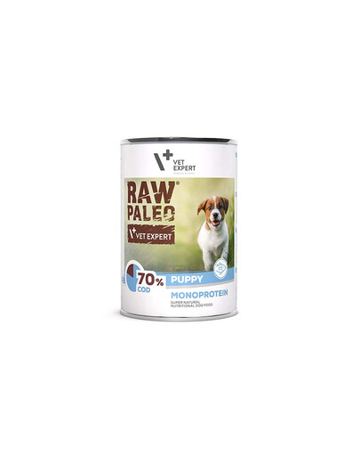 VETEXPERT Raw Paleo Cod Puppy Can 400g