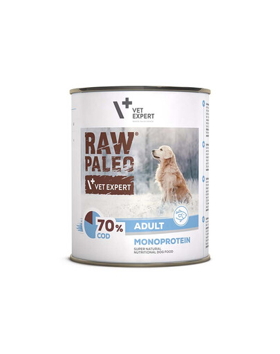 VETEXPERT Raw Paleo Cod Adult Can 800g