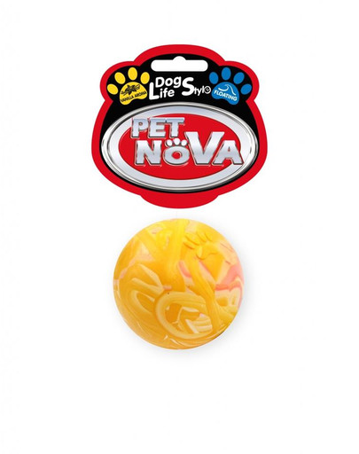 PET NOVA DOG LIFE STYLE Plná guľa, plávajúca, 5 cm, viacfarebná, vanilková aróma