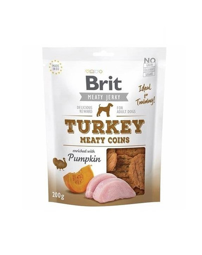 BRIT Jerky Snack Turkey Meaty coins 200 g