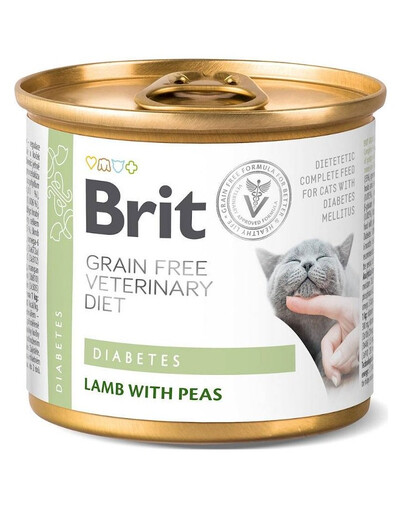 BRIT Veterinary Diet Diabetes Lamb&Pea  200 g