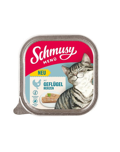 SCHMUSY MENÜ s kuracími srdiečkami 32x100 g
