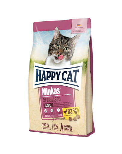HAPPY CAT Minkas Sterilised Hydina 1,5 kg