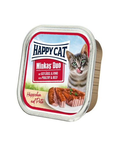 HAPPY CAT Duo set, kuracie a hovädzie 100 g